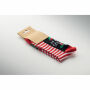 SOC LARGE - Paar kerstsokken L - Wit/rood
