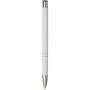 Moneta soft touch balpen met klikmechanisme (zwarte inkt) - Wit