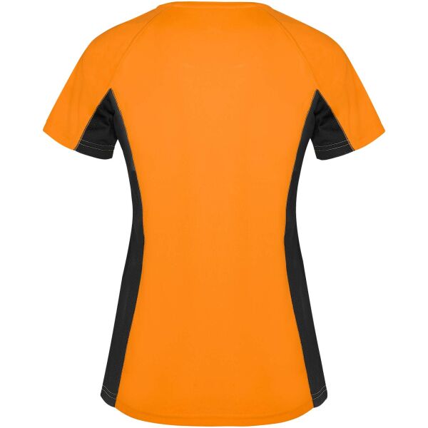 Shanghai sportshirt met korte mouwen voor dames - Fluor oranje/Zwart - roly-S Shanghai sportshirt met korte mouwen voor dames - Fluor oranje/Zwart - roly-S