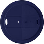 Americano® Espresso Eco 250 ml gerecyclede beker met knoeibestendig deksel - Zwart/Blauw