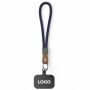 Sleutelhanger & telefoonhouder met koord met leren uiteinde Sleutelhanger & telefoonhouder met koord met leren uiteinde