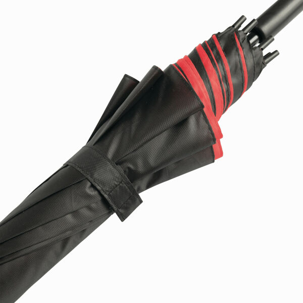 DOUBLY - Automatisch te openen paraplu rood, zwart DOUBLY - Automatisch te openen paraplu rood, zwart
