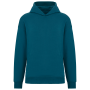 Ecologische uniseks oversized sweater met capuchon Peacock Green XXS