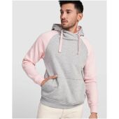 Badet unisex tweekleurige hoodie - Gemêleerd grijs/Lichtroze - 3XL