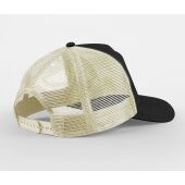 APPLIQUÉ PATCH 5 PANEL TRUCKER, STONE/SHADOW GREY, One size, BEECHFIELD