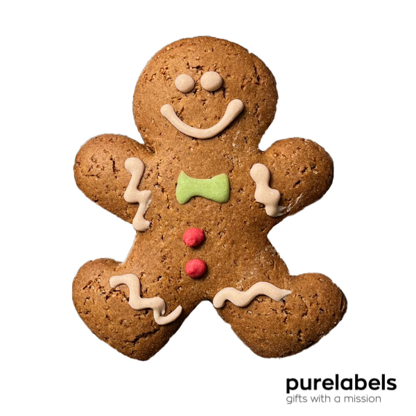 Kerst cadeautje personeel | Gingerman koekje in vensterdoosje