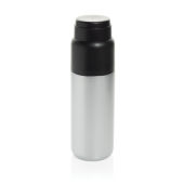 Thermocup RCS recycled geisoleerde fles met beker 500ml, zilver Thermocup RCS recycled geisoleerde fles met beker 500ml, zilver