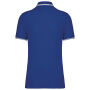 Herenpolo met korte mouwen en contrasterende bies Royal Blue / White S