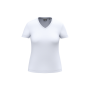 Ecologisch antibacterieel dames-T-shirt met V-hals White XS