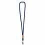 Polyester koord-keycord met bamboe plaatje