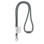 Polyester 2-kleurige koord-lanyard met full color label