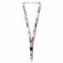 Afneembare polyester keycord met gesublimeerde satijnen overlay