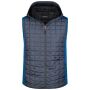 Men's Knitted Hybrid Vest royal melange/anthracite melange S Men's Knitted Hybrid Vest royal melange/anthracite melange S
