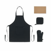 GALA SET - Gerecycled katoenen keukenset - Zwart