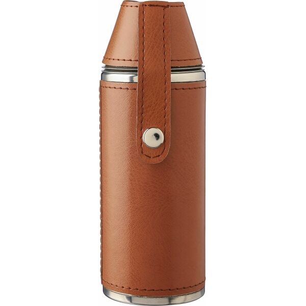 Gerecycled roestvrijstalen fles Brock bruin Gerecycled roestvrijstalen fles Brock bruin