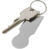 Rhea winkelwagen sleutelhanger - Zilver