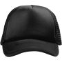 Trucker 5 panel cap - Zwart/Zwart