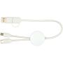 Citala 5-in-1 30 cm datasynchronisatie- en 27 W snellaadkabel van gerecycled plastic - Wit