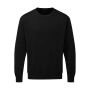 Crew Neck Sweatshirt Men - Dark Black - 5XL Crew Neck Sweatshirt Men - Dark Black - 5XL