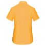 Overhemd in onderhoudsvriendelijk polykatoen-popeline korte mouwen dames Yellow XS