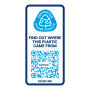H2O Active® Eco Base 650 ml sportfles met koepeldeksel - Ivoorwit/Rood