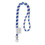 Polyester 2-kleurige koord-lanyard met full color label