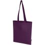 Madras Blend draagtas van 140 g/m² GRS gerecycled katoen 7 l - Paars