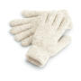 Cosy Ribbed Cuff Gloves - Almond Marl - One Size