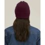 Fielder - Jersey knit beanie met een zacht interior - Deep Plum (OS)