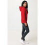 IQONIQ Rila lichtgewicht gerecycled katoen hoodie, rood (XXL)