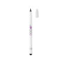 Aluminium inktloze pen met gum, wit