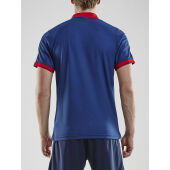*Pro Control poloshirt men navy/br. red l
