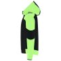 Softshell Capuchon Bicolor Redefined 406118 Black-Lime 3XL