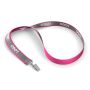 Polyester keycord met reflecterende overlay Polyester keycord met reflecterende overlay