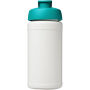 Baseline® Plus 500 ml sportfles met flipcapdeksel - Wit/Aqua Baseline® Plus 500 ml sportfles met flipcapdeksel - Wit/Aqua