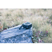 3W RCS gerecycled plastic draadloze Sunwave solar speaker, zwart