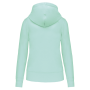 Ecologische damessweater met capuchon Ice Mint XS