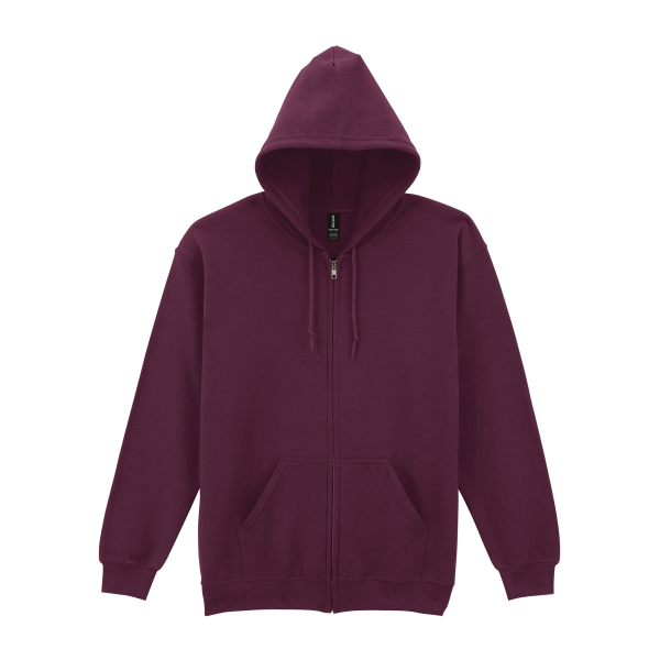 Heavy Blend™ Adult Sweatvest met capuchon Maroon M Heavy Blend™ Adult Sweatvest met capuchon Maroon M