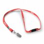 Polyester tubulaire keycord met metalen klem