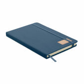 CORDI NOTE - A5 RPET corduroy notitieboek - Blauw