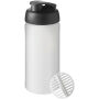 Baseline® Plus 500 ml sportfles met shaker bal - Zwart/Frosted transparant
