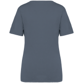 Ecologisch verwassen T-shirt ronde hals korte mouwen Washed Mineral Grey XXL