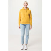 Iqoniq Jasper gerecycled katoen hoodie, ochre yellow (XXS)