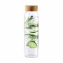 Luma Glass Drinking Bottle 1 L drinkfles - transparant