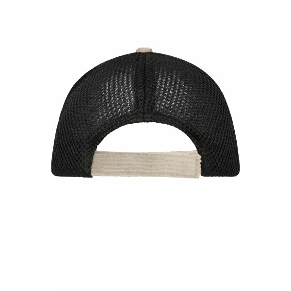 6 Panel Corduroy-Mesh Cap Organic Cotton sandstone/black one size 6 Panel Corduroy-Mesh Cap Organic Cotton sandstone/black one size