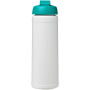 Baseline® Plus 750 ml sportfles met flipcapdeksel - Wit/Aqua