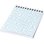 Desk-Mate® A6 spiraal notitieboek - Wit/Zwart - 80 pagina's
