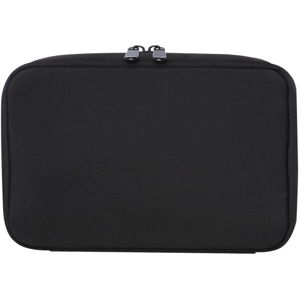 Rise GRS recycled organiser pouch - Solid black