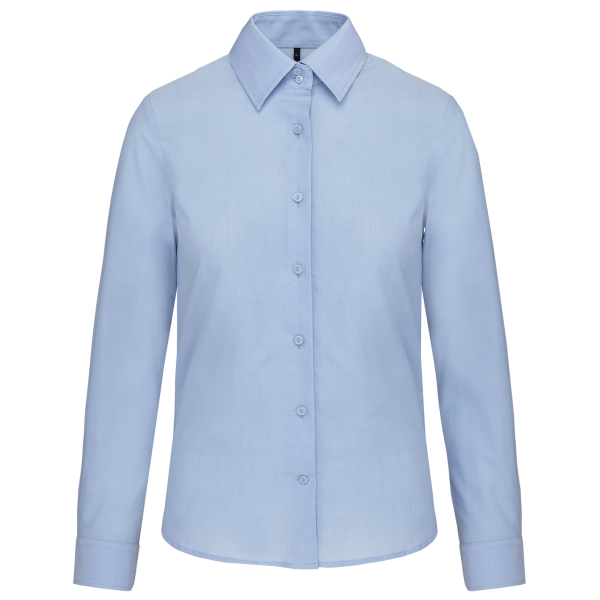Damen Oxfordbluse Langarm Oxford Blue M Damen Oxfordbluse Langarm Oxford Blue M