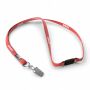 Polyester tubulaire keycord met metalen klem
